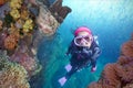 Young Woman Scuba Diver Royalty Free Stock Photo