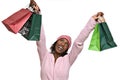 Young woman with shopping bags Royalty Free Stock Photo