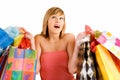 Young Woman on a Shopping Spree Royalty Free Stock Photo