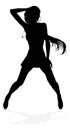 Woman Dancing Person Silhouette Royalty Free Stock Photo