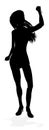 Woman Dancing Person Silhouette Royalty Free Stock Photo