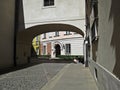 Young Woman Sitting on Street and Drawing at Warsaw Old Town