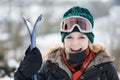 Young woman On Ski Vacation Royalty Free Stock Photo