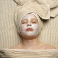 Young woman in a spa resort