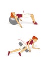 Exercises to strengthen the muscles of the press and buttocks