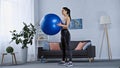 young woman in sportswear working out Royalty Free Stock Photo