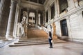 Young Woman and Stairs