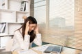 Young woman stressed or worried about doing a wrong job