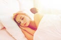 Young woman suffering from insomnia Royalty Free Stock Photo