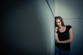 Young woman suffering from a severe depression