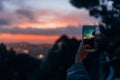 Young woman taking photo Royalty Free Stock Photo