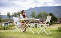 Young woman talking on a mobile Royalty Free Stock Photo