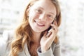 Young woman talking mobile phone Royalty Free Stock Photo