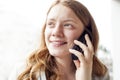 Young woman talking mobile phone Royalty Free Stock Photo