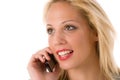 Young woman talking on the phone Royalty Free Stock Photo