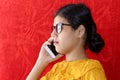 Young woman talking on phone Royalty Free Stock Photo