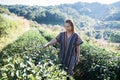 Young Woman on Tea Plantation
