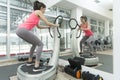 Young woman training in the gym