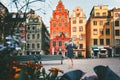 Young woman traveling in Stockholm Royalty Free Stock Photo