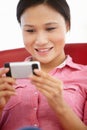 Young woman using mobile Royalty Free Stock Photo