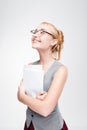 Young woman waiting with excitement for good news