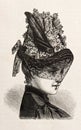 Young woman wearing an elegant hat