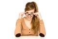 Young woman wearing glasses Royalty Free Stock Photo