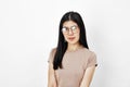 Young woman wearing spectacles,smiling Royalty Free Stock Photo