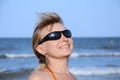 Young woman wearing a sunglasses 2 Royalty Free Stock Photo