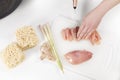 Woman Cooking Healthy Food