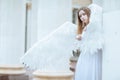 Young woman with wings Royalty Free Stock Photo