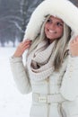 Young woman at winter Royalty Free Stock Photo