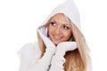 Young woman in winter clothes Royalty Free Stock Photo