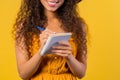 Hands of woman writing notes in planner.Student girl thinking about future plans Royalty Free Stock Photo