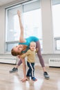 Child-friendly fitness for mothers with kids toddlers