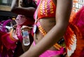 Young Women Colorful Costumes Gay Pride Parade