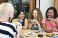 Young Women Drinking Coffee Concept Royalty Free Stock Photo