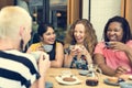 Young Women Drinking Coffee Concept Royalty Free Stock Photo