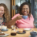 Young Women Drinking Coffee Concept Royalty Free Stock Photo