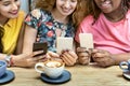 Young Women Drinking Coffee Concept Royalty Free Stock Photo