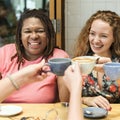Young Women Drinking Coffee Concept Royalty Free Stock Photo