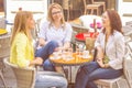 Young Women have Coffee Break Together Royalty Free Stock Photo