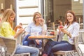 Young Women have Coffee Break Together Royalty Free Stock Photo