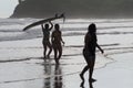 Young women on Hermosa, Nicaragua.