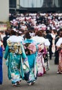 Young Women in kimono on Coming of Age Day
