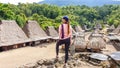 Bajawa - Girl in traditional village