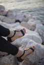 Young women sandals