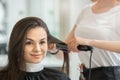 Young women sitting in beauty hair salon style