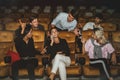 The ban on watching movies in the cinema is prohibited to talk on the phone.