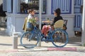 February 2019, Young women drinking trendy street terrace, Rothschild Boulevard, Tel Aviv, Royalty Free Stock Photo